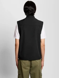 Mesh Back Softshell Funnel Neck Gilet - Veste