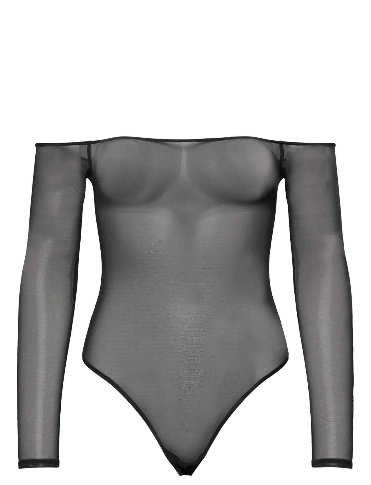 Mesh Off-Shoulder Bodysuit - Bodies & slips