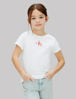 MICRO MONOGRAM TOP - Kortærmede