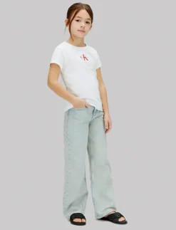 MICRO MONOGRAM TOP - Kortærmede