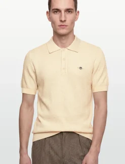 MICRO TEXTURED COTTON SS POLO - Kortærmede poloer