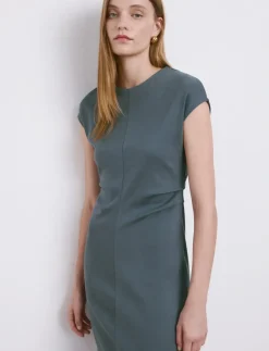 Midi-dress with draped detail - Midi kjoler