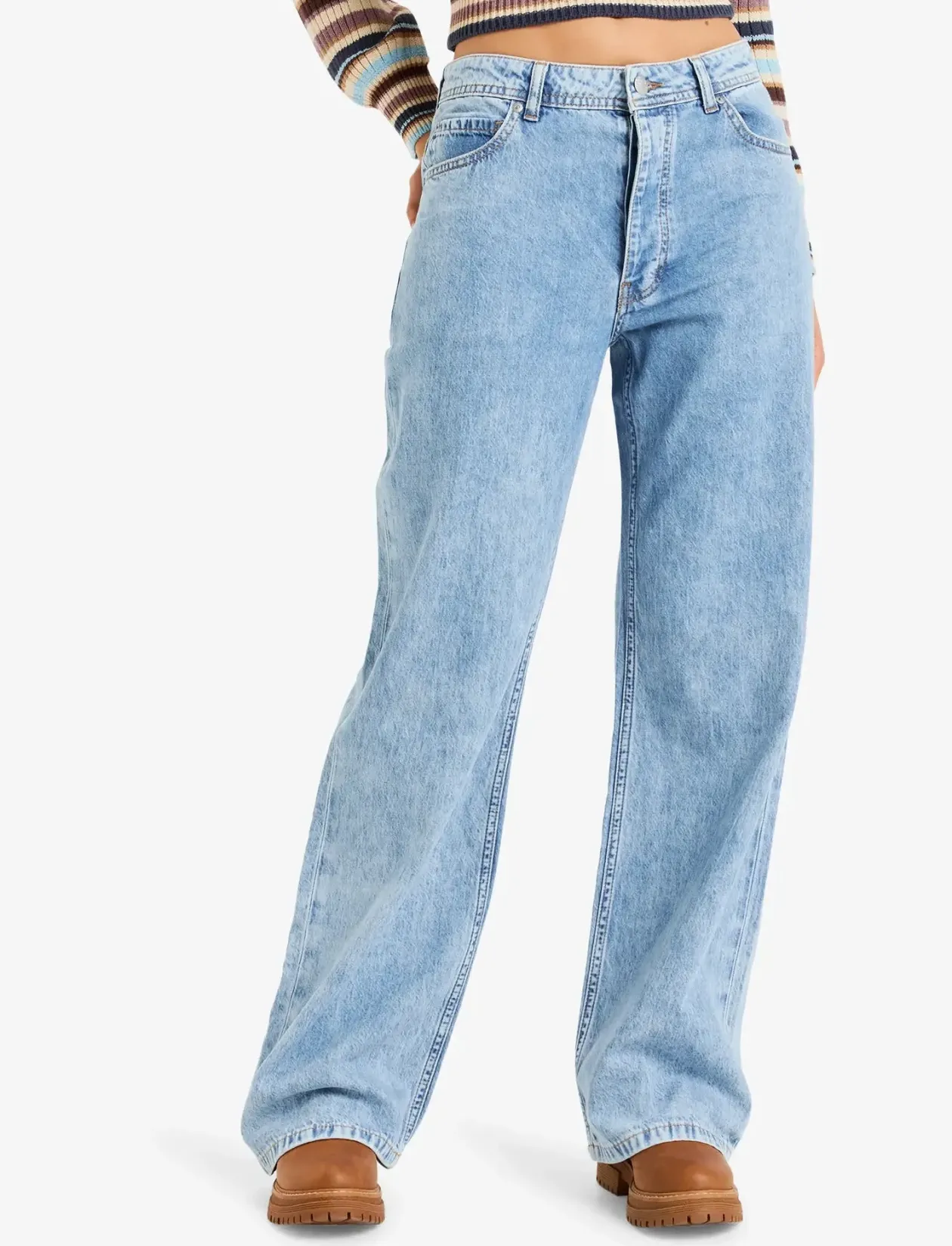 MILLA WIDE LEG REGULAR BEAU BL - Brede jeans