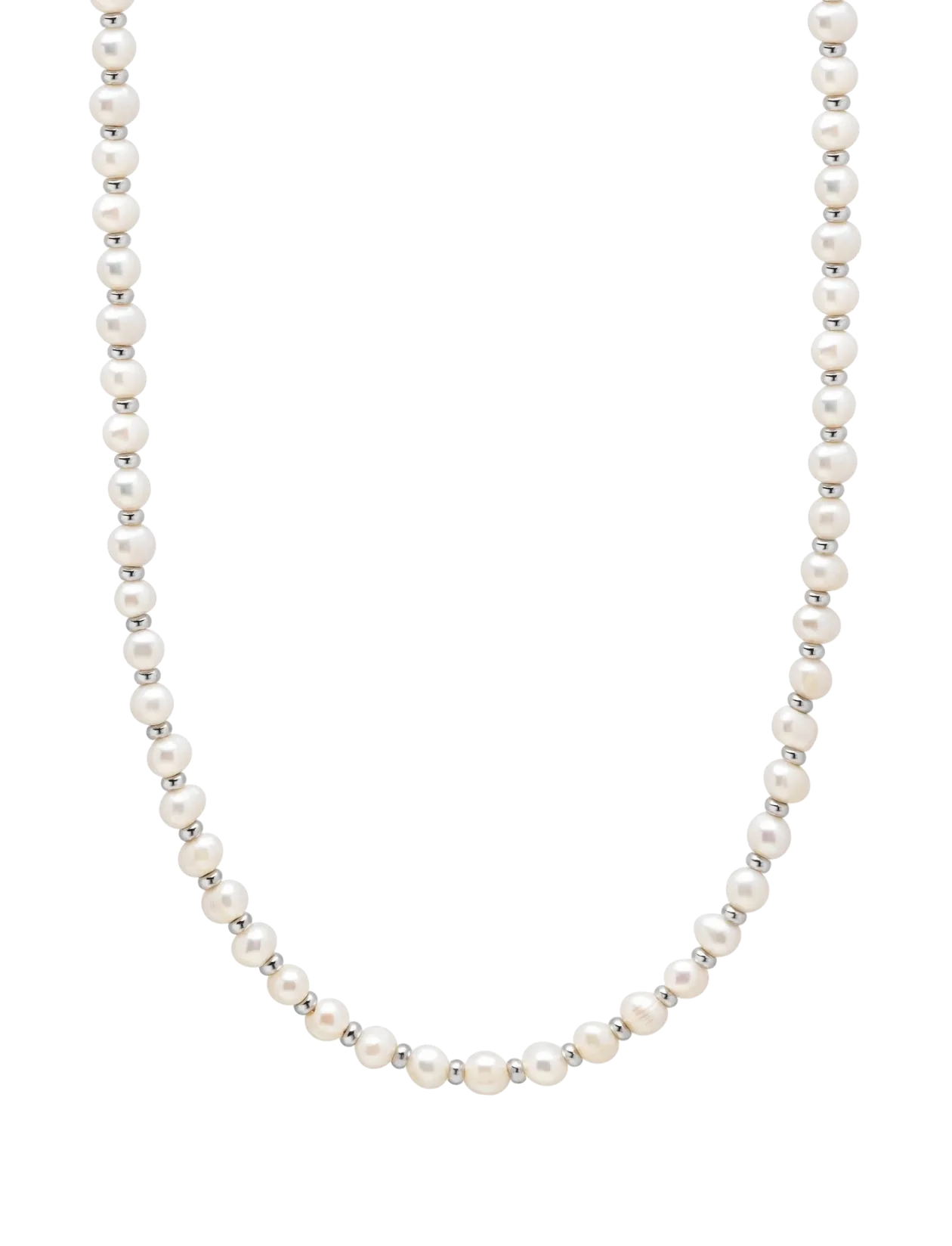 Mini Pearl Choker with Silver - Halskæder