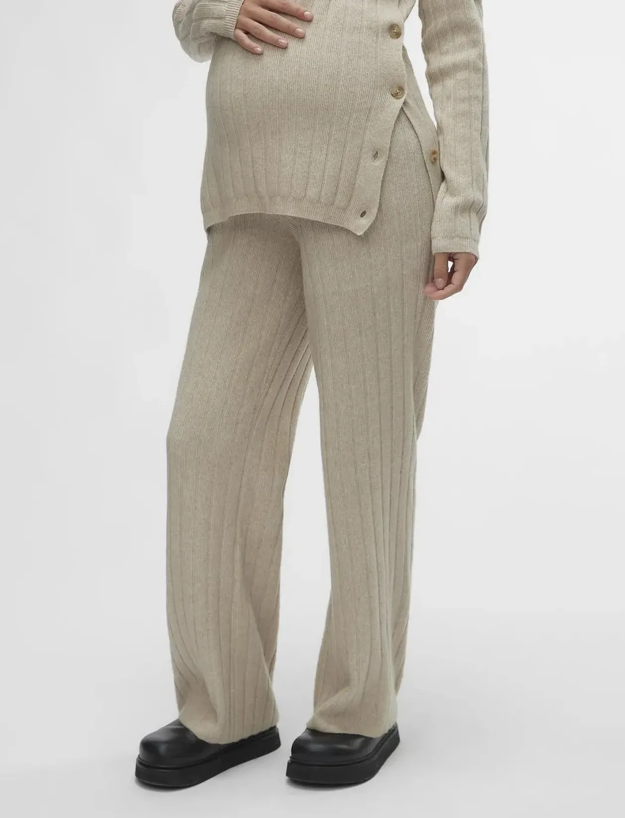 MLANA KNIT PANT HW A. - Bukser