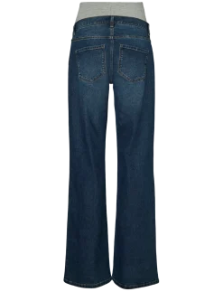 MLEDINA FLARED DB JEANS NOOS - Straight jeans