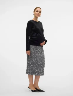 MLGLITTER JRS SKIRT HW - Pencil skirts