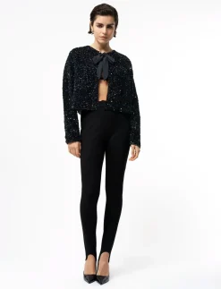 MONET SEQUIN TIE CARDIGAN - Korte blazere
