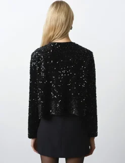 MONET SEQUIN TIE CARDIGAN - Korte blazere