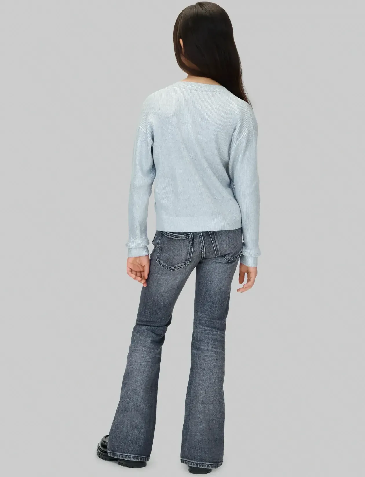 MR FLARE MID GREY STONE - Bootcut jeans