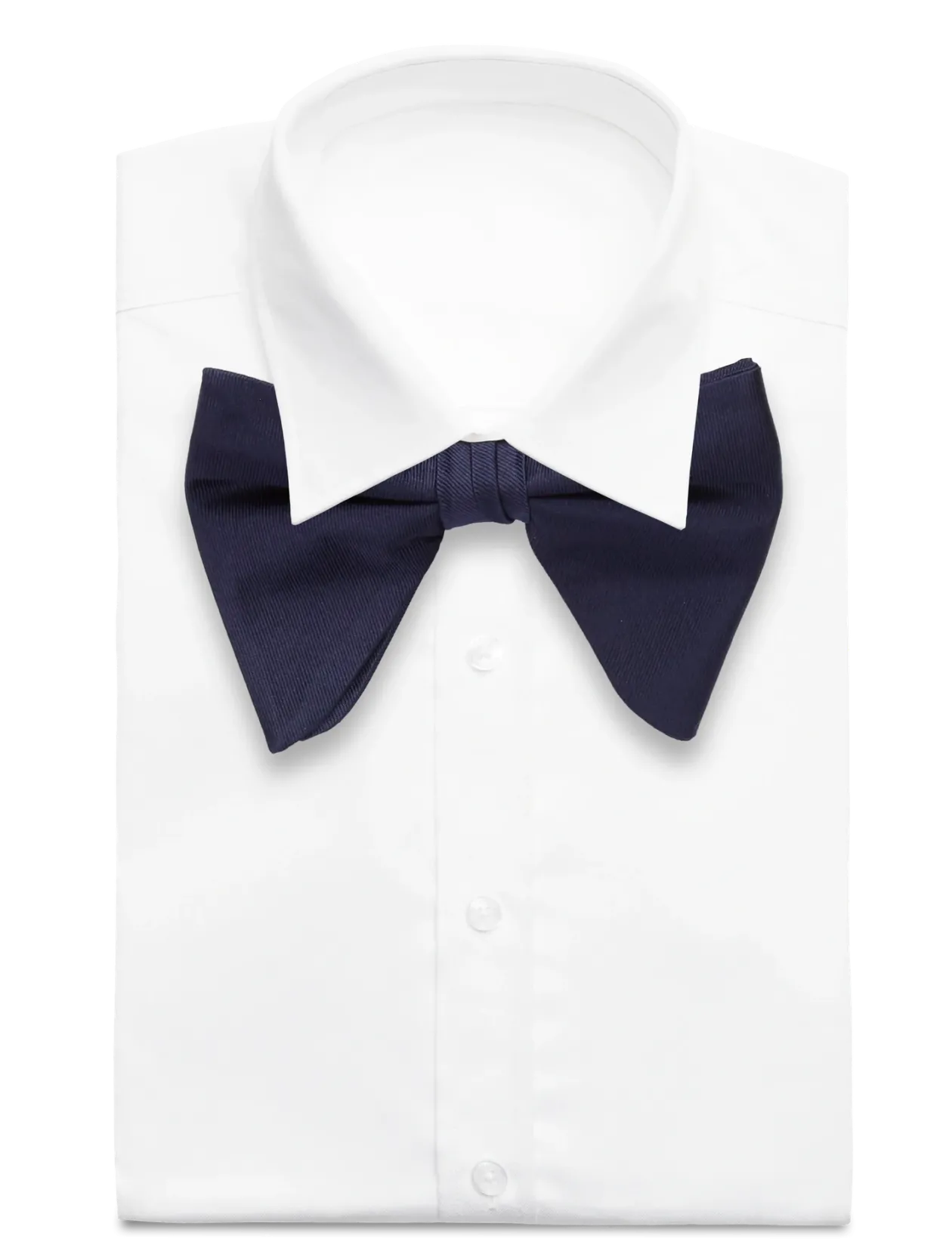 Navy Oversized Bow Tie - Butterflies