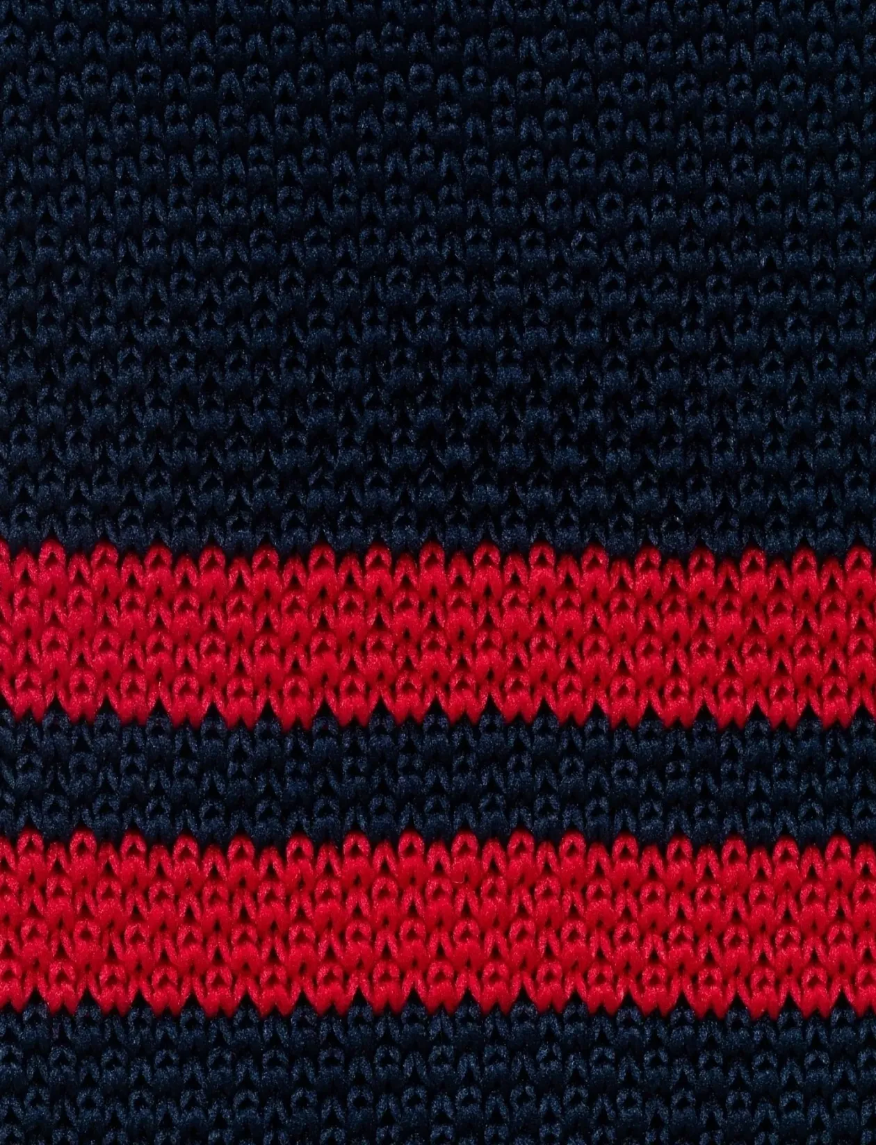 Navy Red Signature Knit - Slips