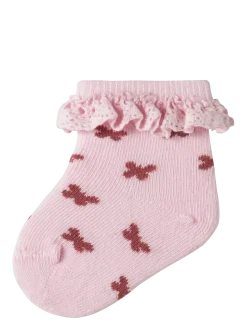 NBFFUTTERFLY SOCK - Babysokker