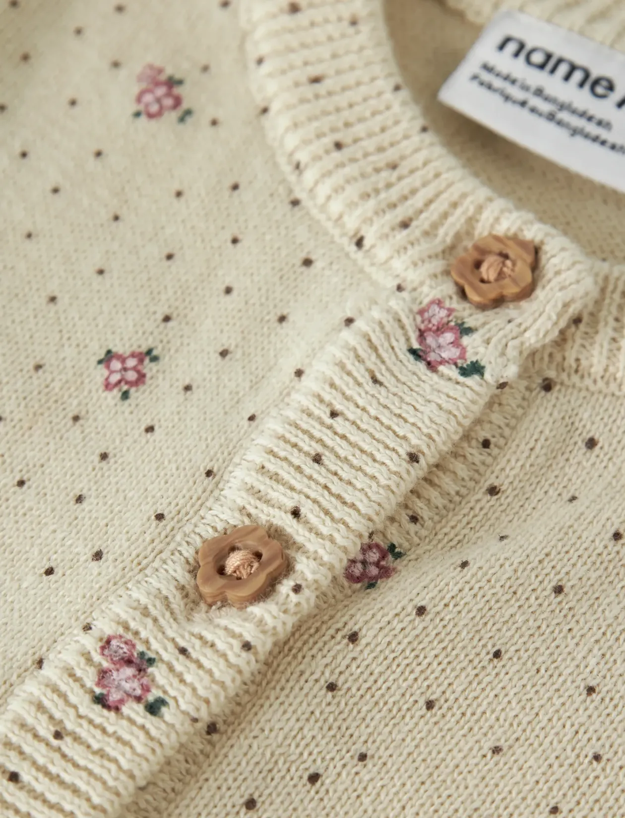 NBFHIDE LS KNIT CARD - Cardigans