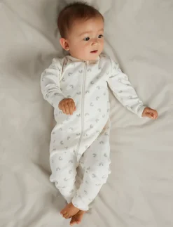 NBFNIGHTSUIT ZIP FF JET RAINBOW NOOS - One-sie