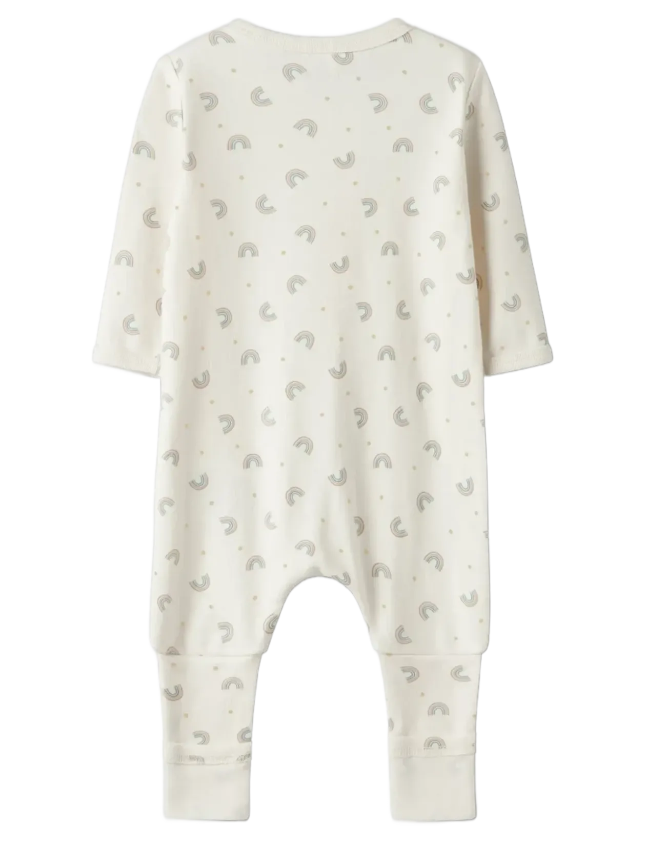 NBFNIGHTSUIT ZIP FF JET RAINBOW NOOS - One-sie