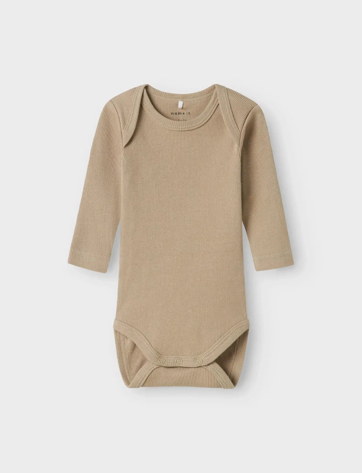 NBNBODY 5P LS SOLID RIB NOOS - Langærmede bodyer