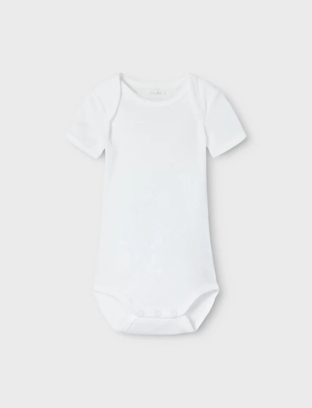 NBNBODY 3P SS SOLID WHITE 4 NOOS - Kortærmede bodyer