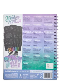 Nebulous Star Black Pages Coloring Book - Isadora - Male- & kreabøger