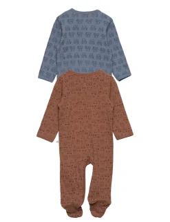 Nightsuit w/f -buttons 2-pack - One-sie