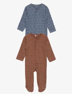 Nightsuit w/f -buttons 2-pack - One-sie
