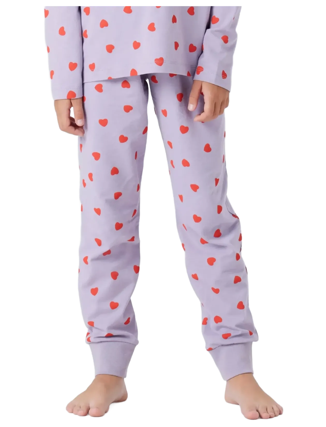 NKFNIGHTSET LAVENDER HEARTS NOOS - Sæt