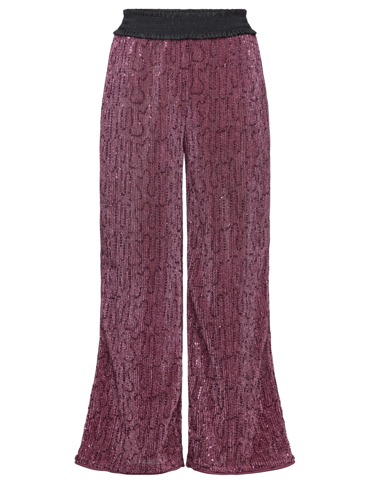 NKFRUNIC SEQUIN WIDE PANT - Bukser