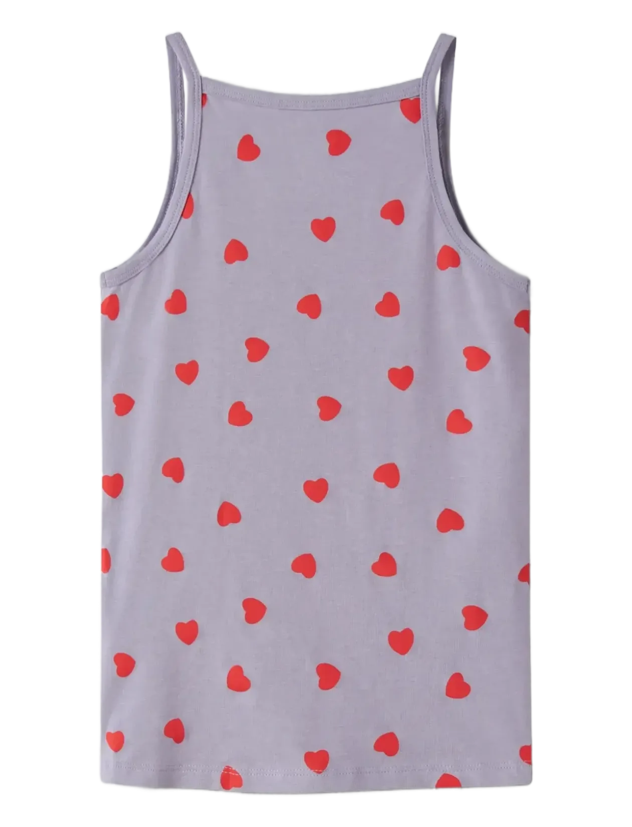 NKFSTRAP TOP 2P LAVENDER HEARTS NOOS - Overdele