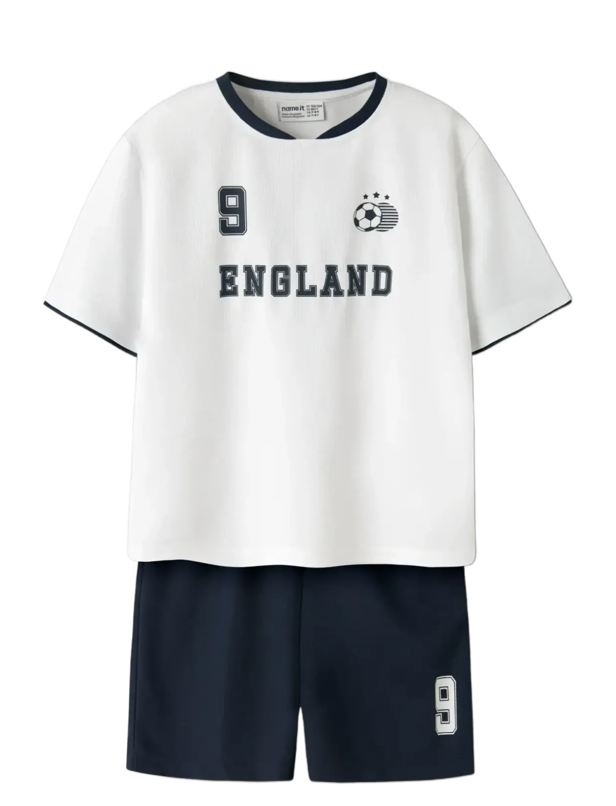 NKNHITEAM SHORT SET - Fodboldtrøjer