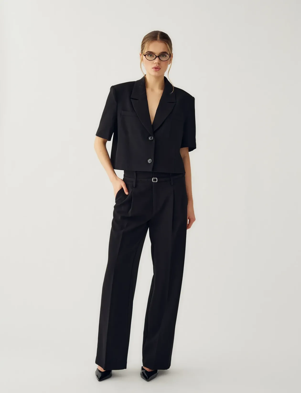 N-Leanne Crop Blazer - Korte blazere