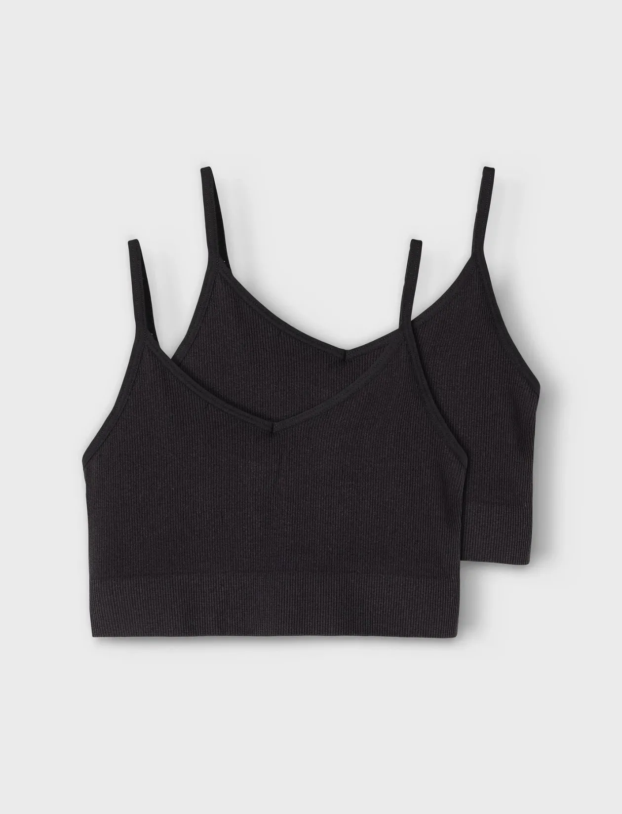 NLFKAILEY RIB BRALETTE 2PACK NOOS - Overdele