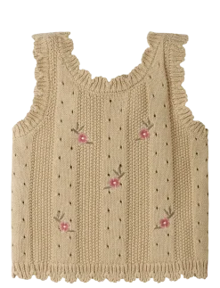 NMFHALYN STRAP KNIT TOP LIL - Veste