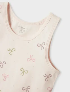 NMFTANK TOP 2P BARELY PINK BOW NOOS - Ærmeløse