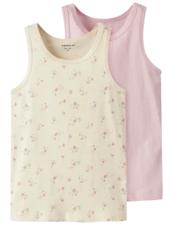 NMFTANK TOP 2P FLOWER NOOS - Ærmeløse