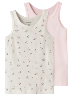 NMFTANK TOP 2P JET STREAM FLOWER NOOS - Ærmeløse