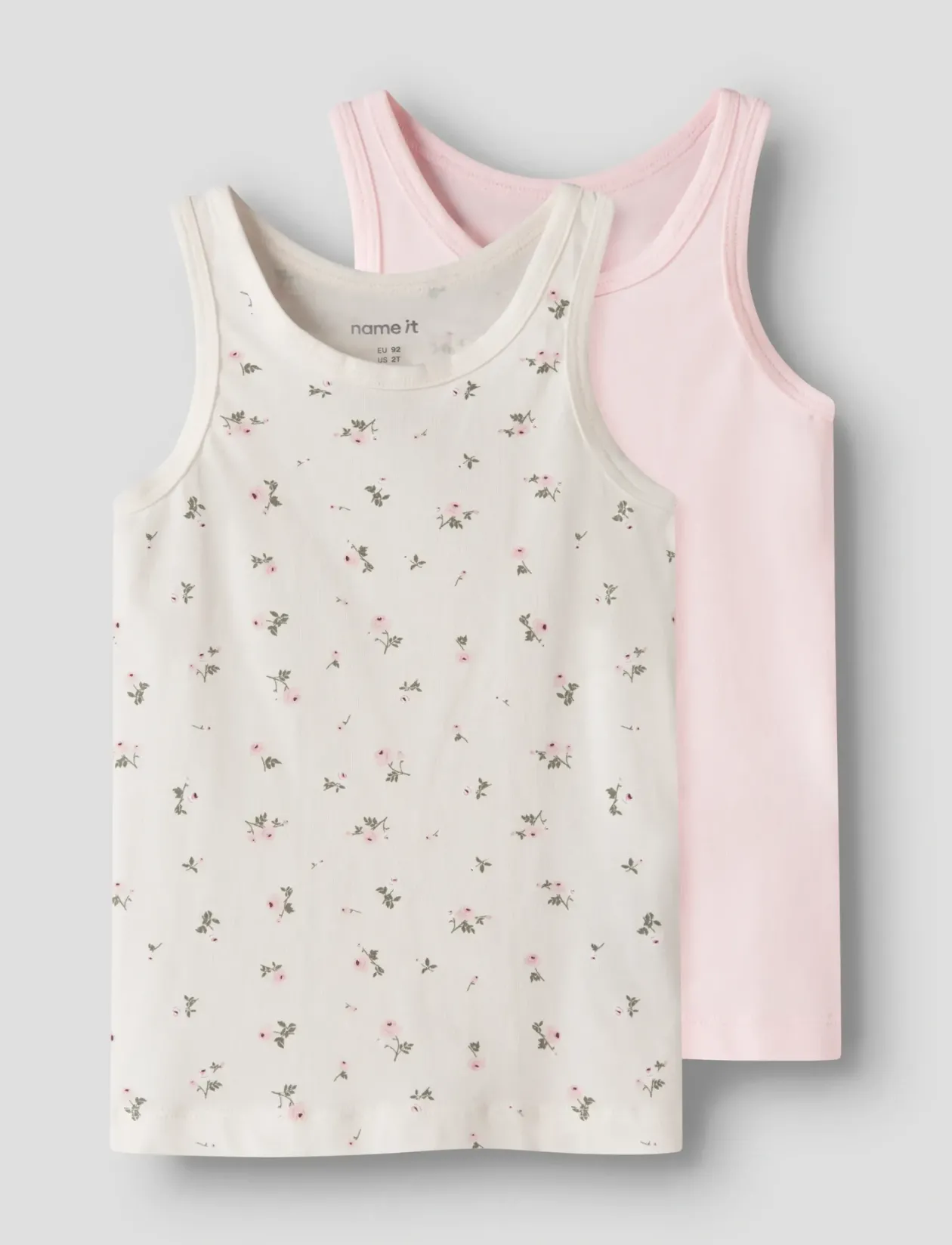 NMFTANK TOP 2P JET STREAM FLOWER NOOS - Ærmeløse
