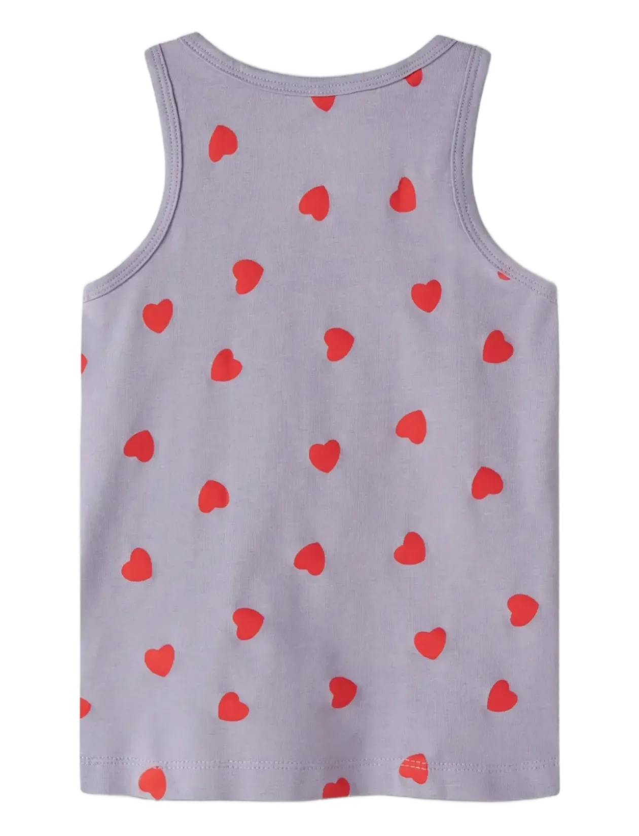NMFTANK TOP 2P LAVENDER HEARTS NOOS - Ærmeløse