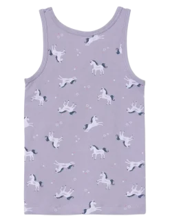NMFTANK TOP 2P LAVENDER UNICORN NOOS - Overdele