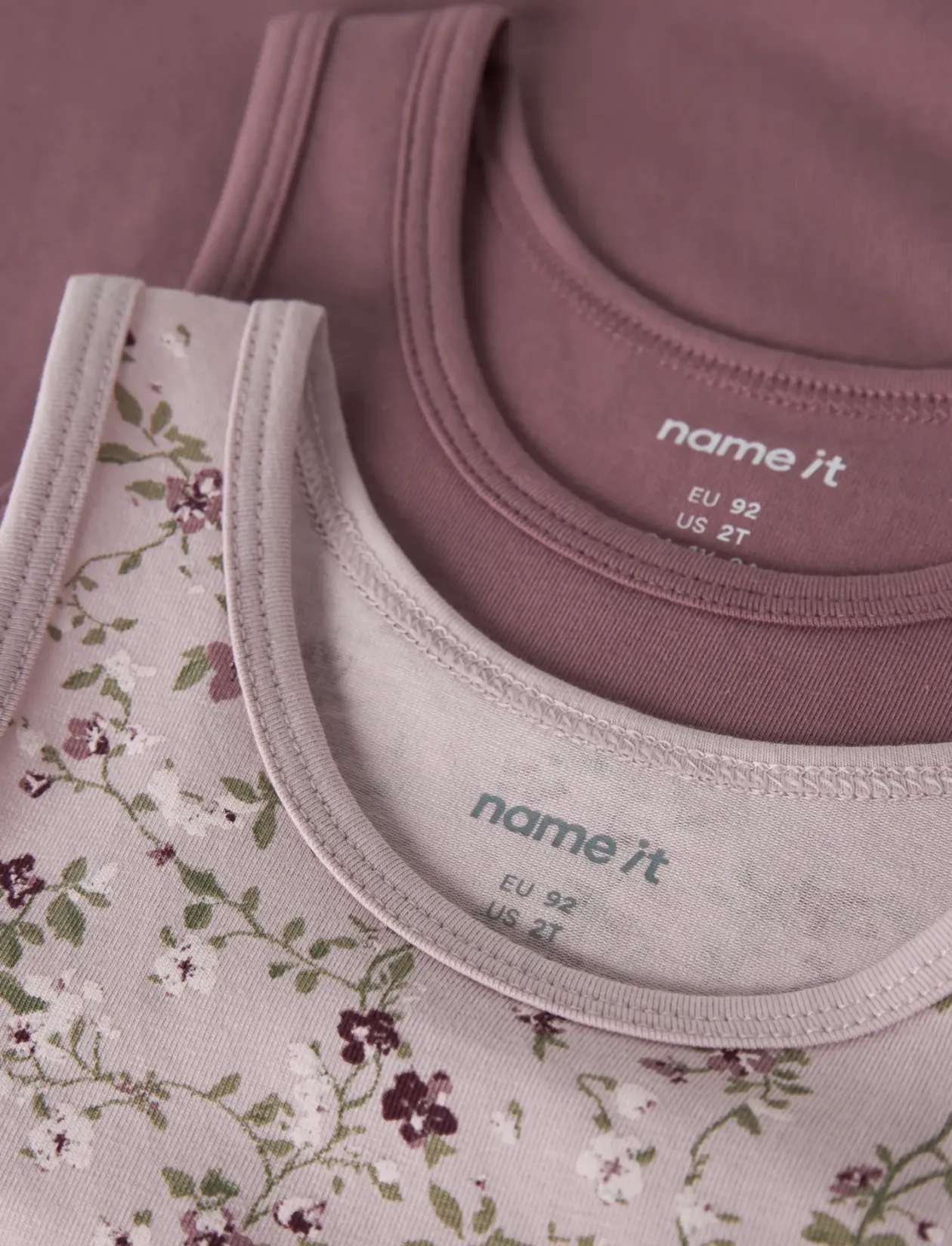 NMFTANK TOP 2P VIOLETFLOWER NOOS - Overdele