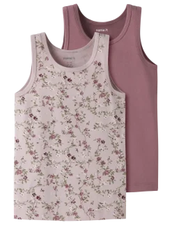 NMFTANK TOP 2P VIOLETFLOWER NOOS - Overdele