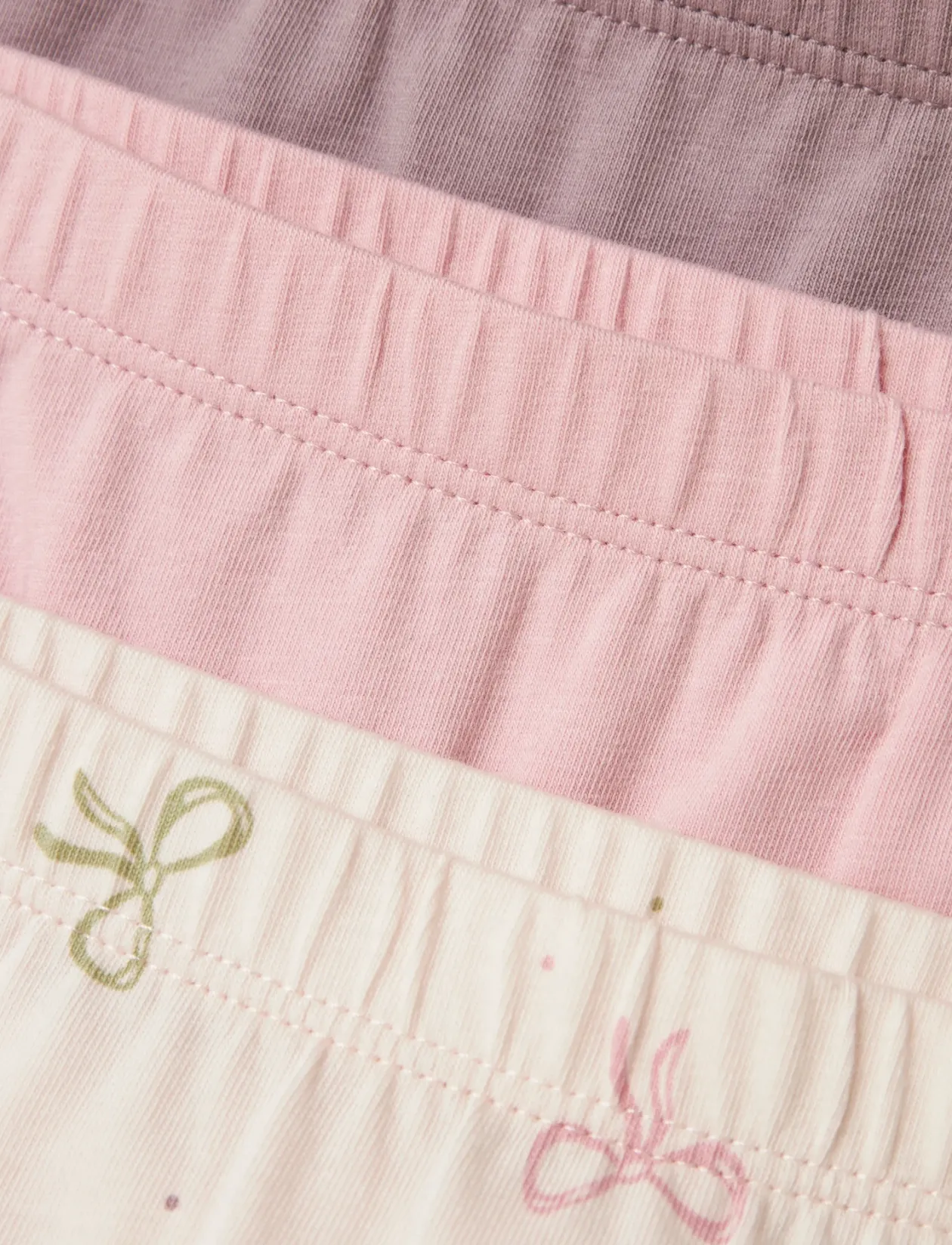 NMFTIGHTS 3P BARELY PINK BOW NOOS - Trusser