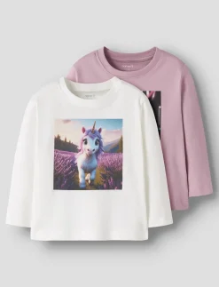 NMFVOTEA 2P LS NREG TOP - Langærmede t-shirts