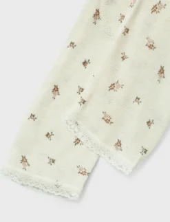 NMFWANG WOOL NEEDLE LEGGING NOOS - Leggings