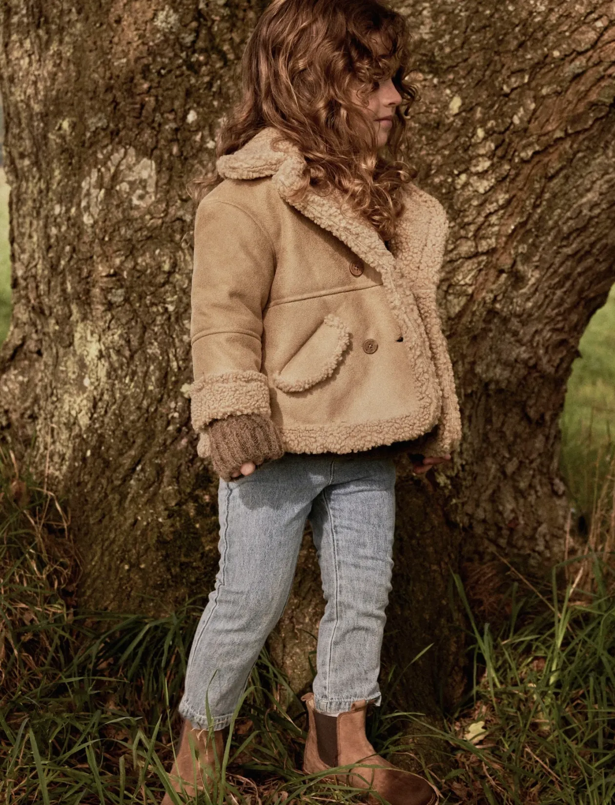 NMNNESTER OVERSIZED JKT LIL - Vinterjakker