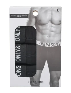 ONSBASIC SOLID BOXER 3PACK NOOS - Boxershorts