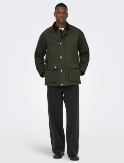 ONSBOB WAXED JACKET OTW - Vindjakker