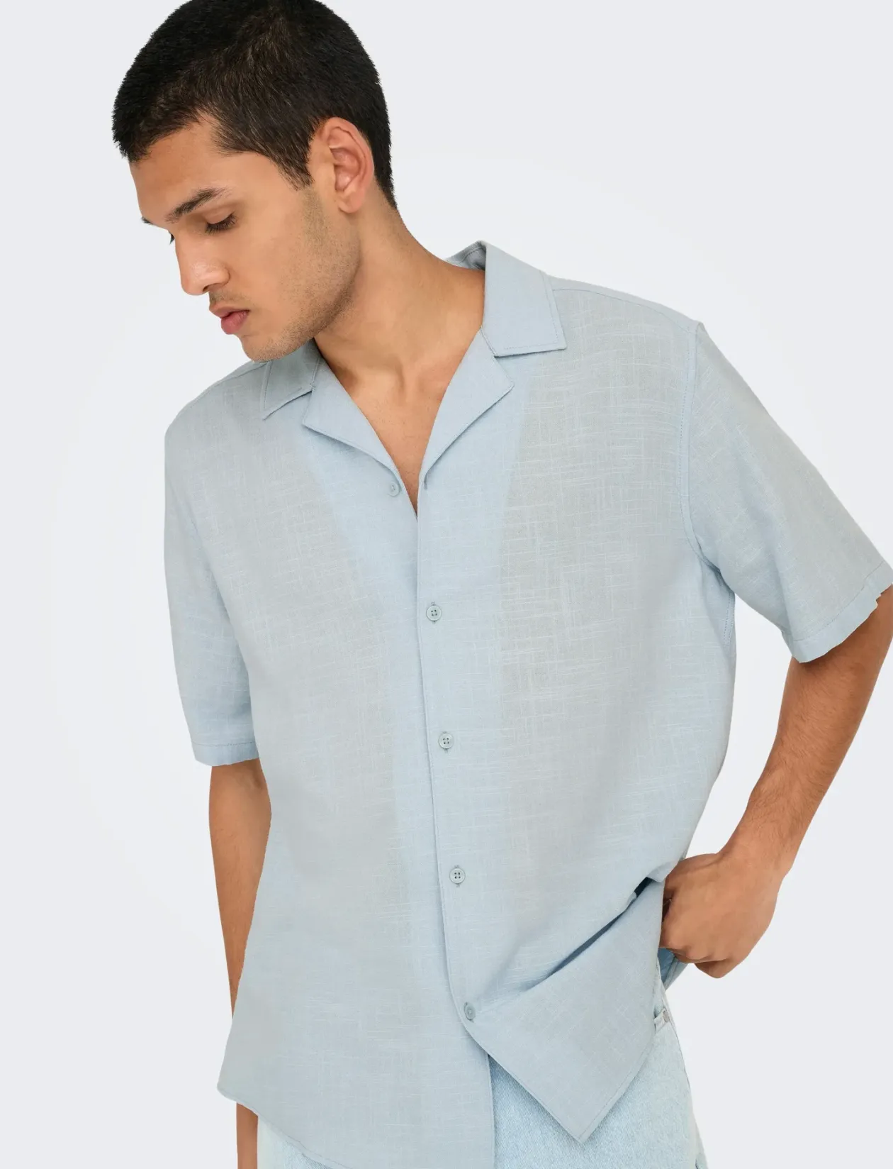 ONSJANNICK STRUCTURE SS RESORT SHIRT - Kortærmede