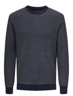 ONSMORGAN 12 STRUCTURE CREW KNIT NOOS - Rund hals
