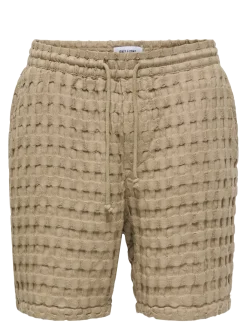 ONSTEL BRADDOCK WAFFLE SHORTS - Casual shorts