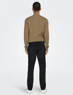 ONSWEFT REGULAR BLACK 8638 MAT DNM NOOS - Regular jeans